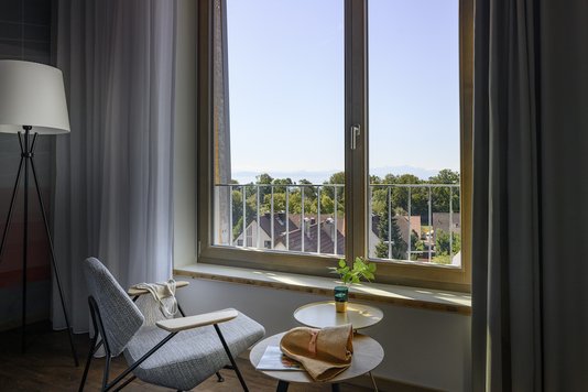 panorama blick aus dem doppelzimmer hotel maier bodensee