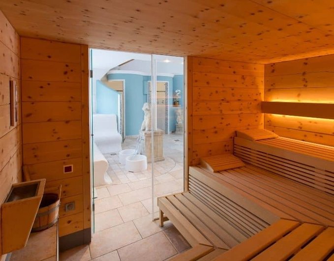 Innenansicht der Sauna Sauna Hotel Maier Innen
