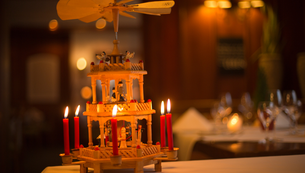 Weihnachten Kerzen und Dekoration Weihnachten Hotel Maier Friedrichshafen Kerzen