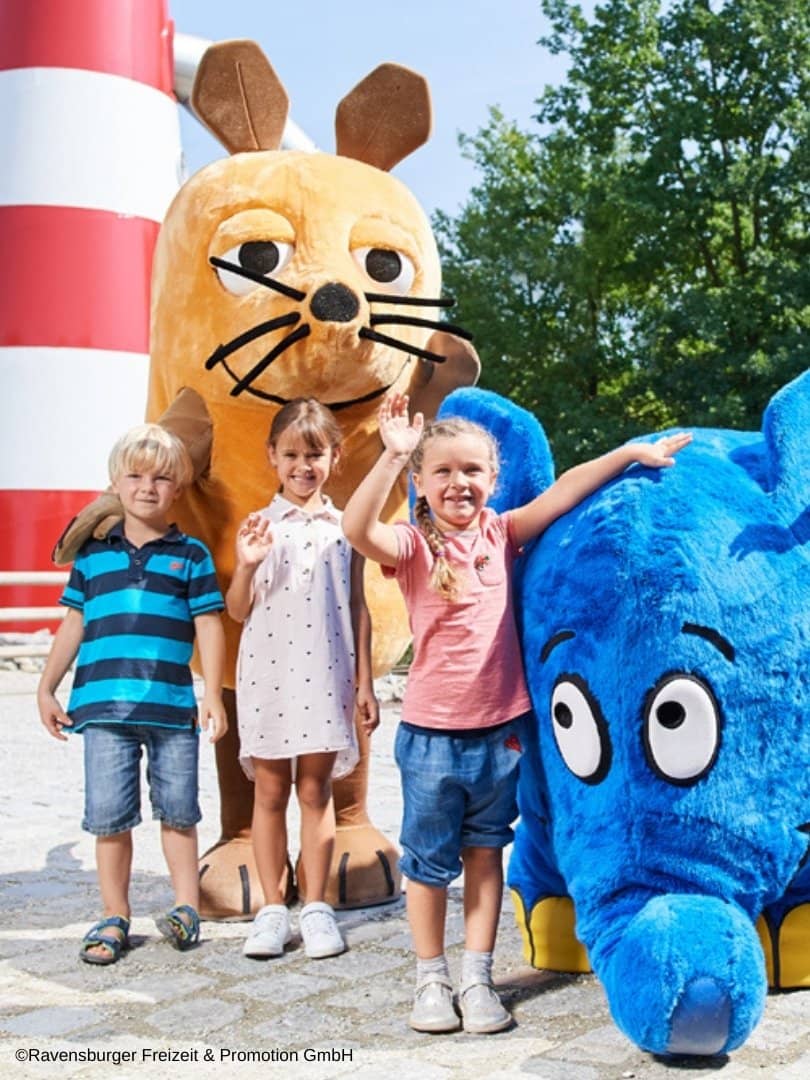 Ravensburger Spieleland naehe Friedrichshafen erleben Ravensburger Spieleland Hotel Friedrichshafen Kinderstars treffen
