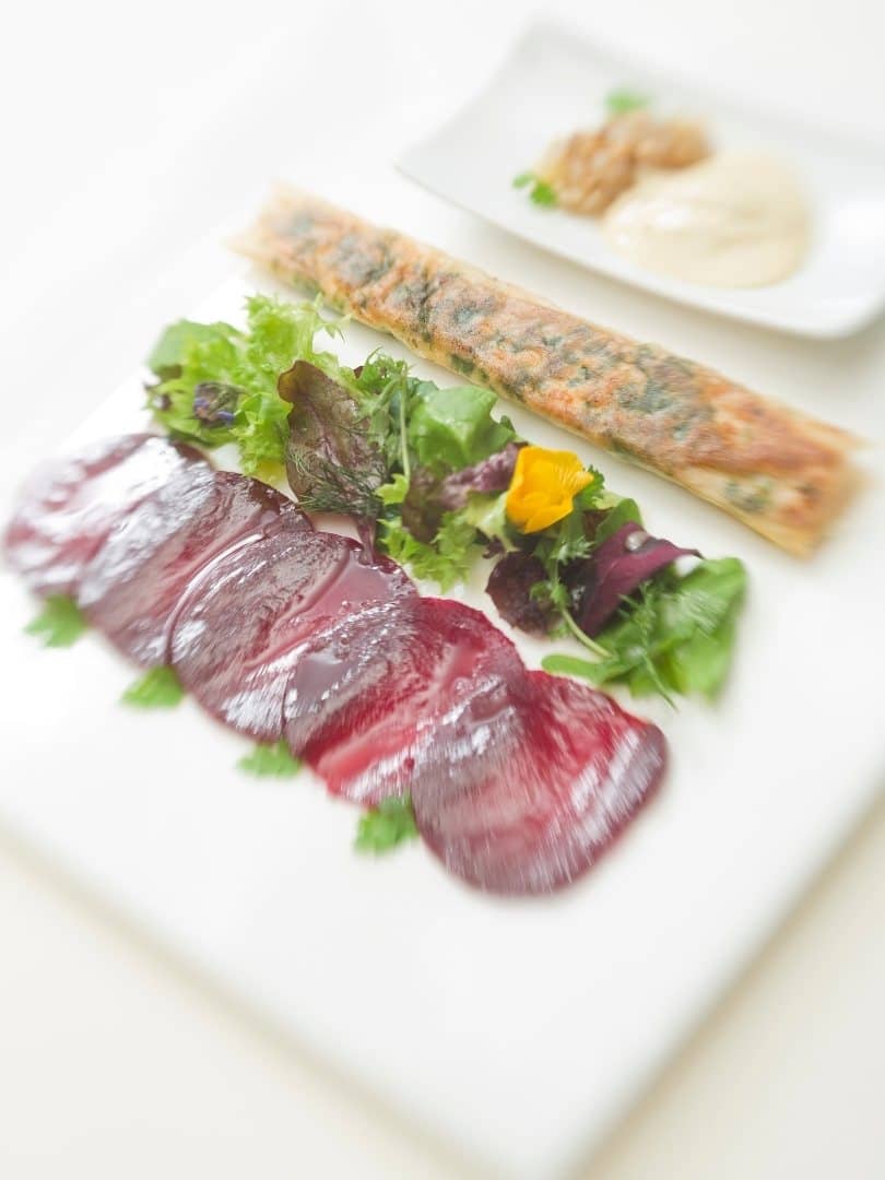 Hotel Friedrichshafen Restaurant Maier Vorspeise mit Fleisch Vorspeisen Hotel Maier Restaurant