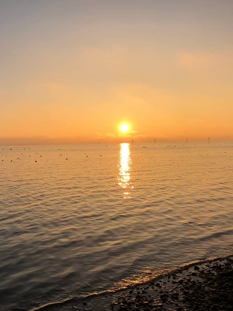 Traumhafter Sonnenuntergang und Hotel Maier Hotel Maier Traumurlaub Bodensee