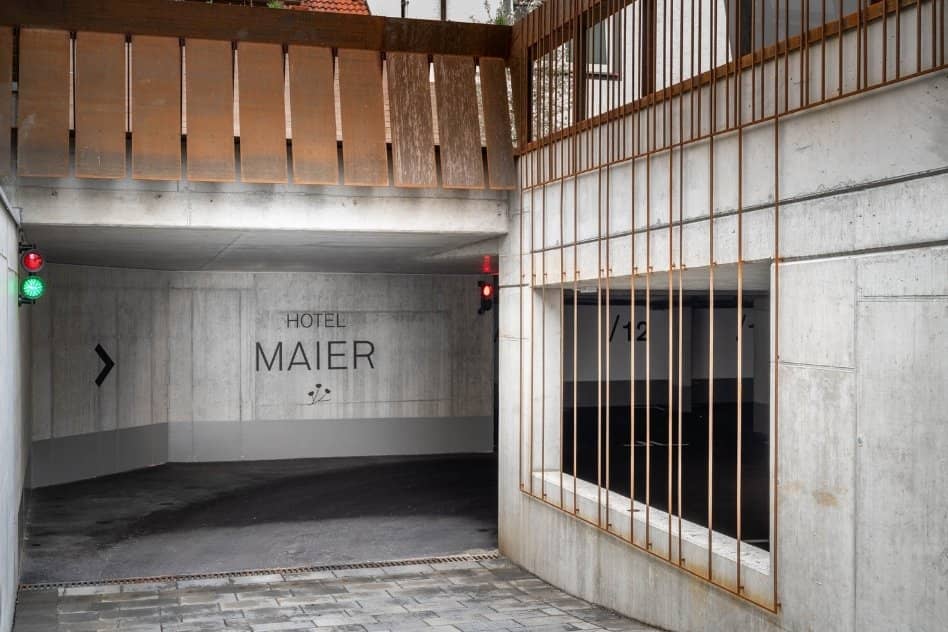 Tiefgarage des Hotel Maier Garage Hotel Maier Tiefgarage