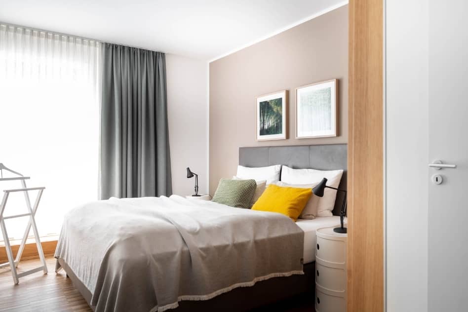 Suite Hotel Maier Bodensee Urlaub Doppelbett Schlafzimmer