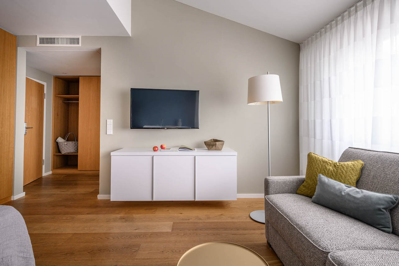 Doppelzimmer Superior Sitzecke im Hotel Maier am Bodensee